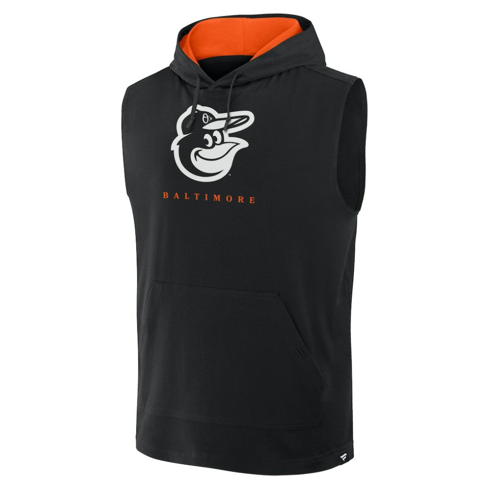 Baltimore Orioles Fire Speed Sleeveless Pullover Hoodie Black
