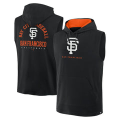 San Francisco Giants Fire Speed Sleeveless Pullover Hoodie Black