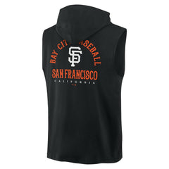 San Francisco Giants Fire Speed Sleeveless Pullover Hoodie Black