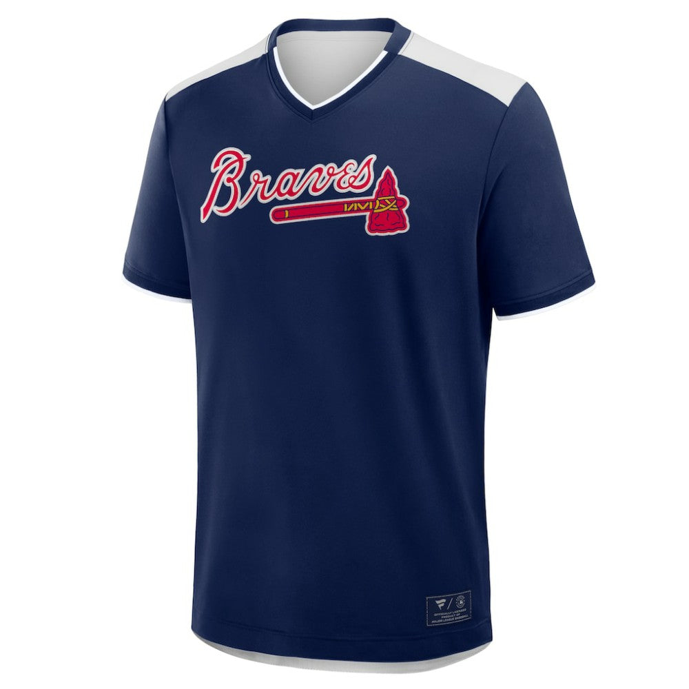 Atlanta Braves Walk Off V-Neck T-Shirt Navy