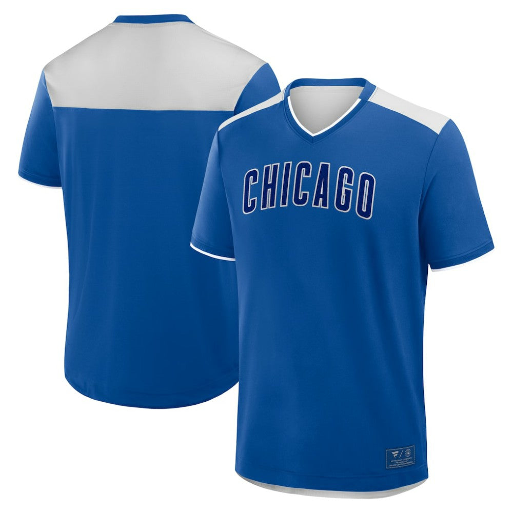Chicago Cubs Walk Off V-Neck T-Shirt Royal