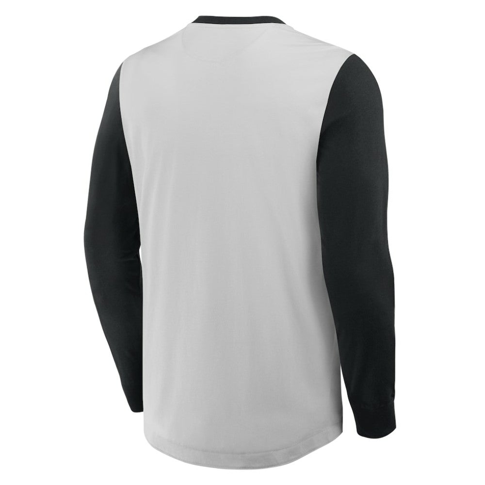 Baltimore Orioles Clubhouse Long Sleeve Henley Shirt Gray/Black