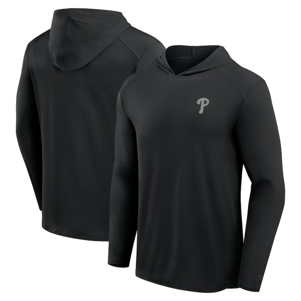 Philadelphia Phillies Front Office Power Mono Long Sleeve Hoodie T-Shirt Black