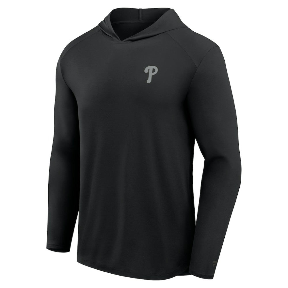 Philadelphia Phillies Front Office Power Mono Long Sleeve Hoodie T-Shirt Black