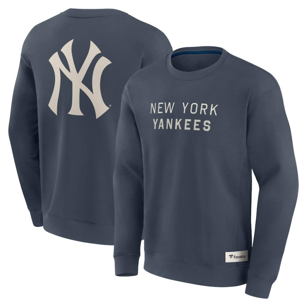 New York Yankees Elements Future Ground Lettering Pullover Sweatshirt Blue