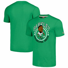 Saquon Barkley Philadelphia Eagles Homage Unisex Caricature Player Tri-Blend T-Shirt - Kelly Green online