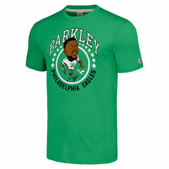 Saquon Barkley Philadelphia Eagles Homage Unisex Caricature Player Tri-Blend T-Shirt - Kelly Green online