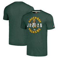 Jordan Love Green Bay Packers Homage Unisex Caricature Player Tri-Blend T-Shirt - Green for sale