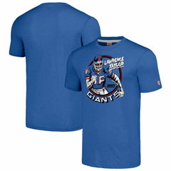Lawrence Taylor New York Giants Homage Unisex Caricature Retired Player Tri-Blend T-Shirt - Royal cheap