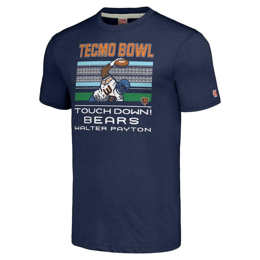 Walter Payton Chicago Bears Homage Unisex Tecmo Bowl Retired Player Graphic Tri-Blend T-Shirt - Navy outlet