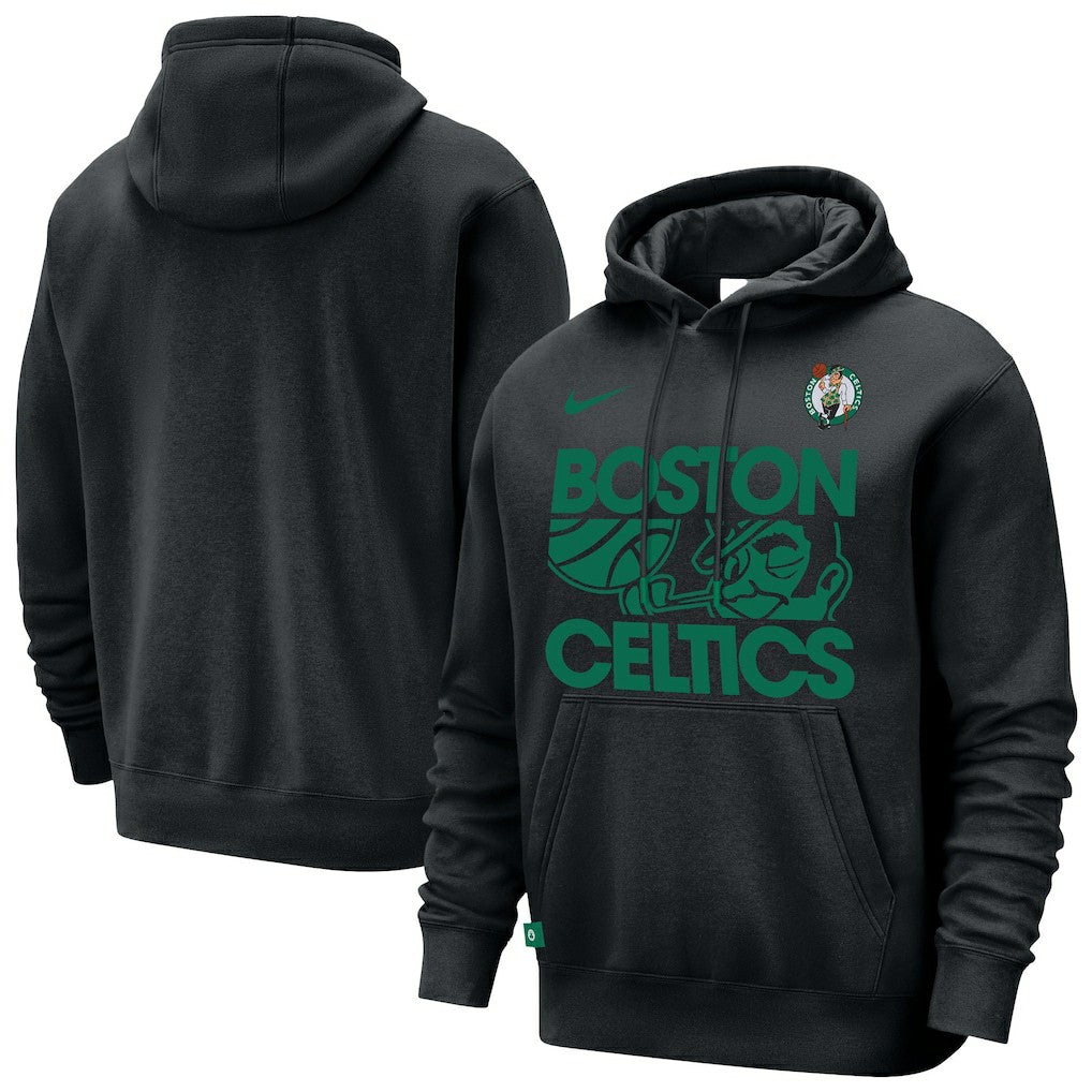 Boston Celtics Courtside Club Pullover Hoodie - Black cheap