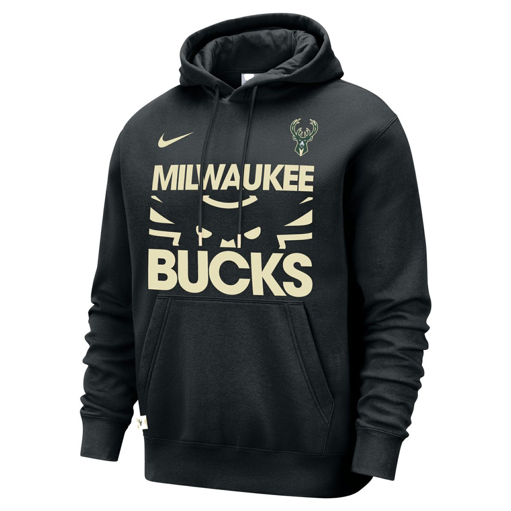 Milwaukee Bucks Courtside Club Pullover Hoodie - Black cheap