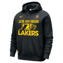 Los Angeles Lakers Courtside Club Pullover Hoodie - Black discount