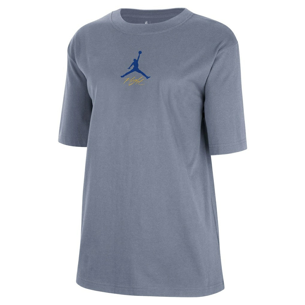 Golden State Warriors Jordan Brand Women's Courtside Statement Edition Boyfriend T-Shirt sale - Ash on sale