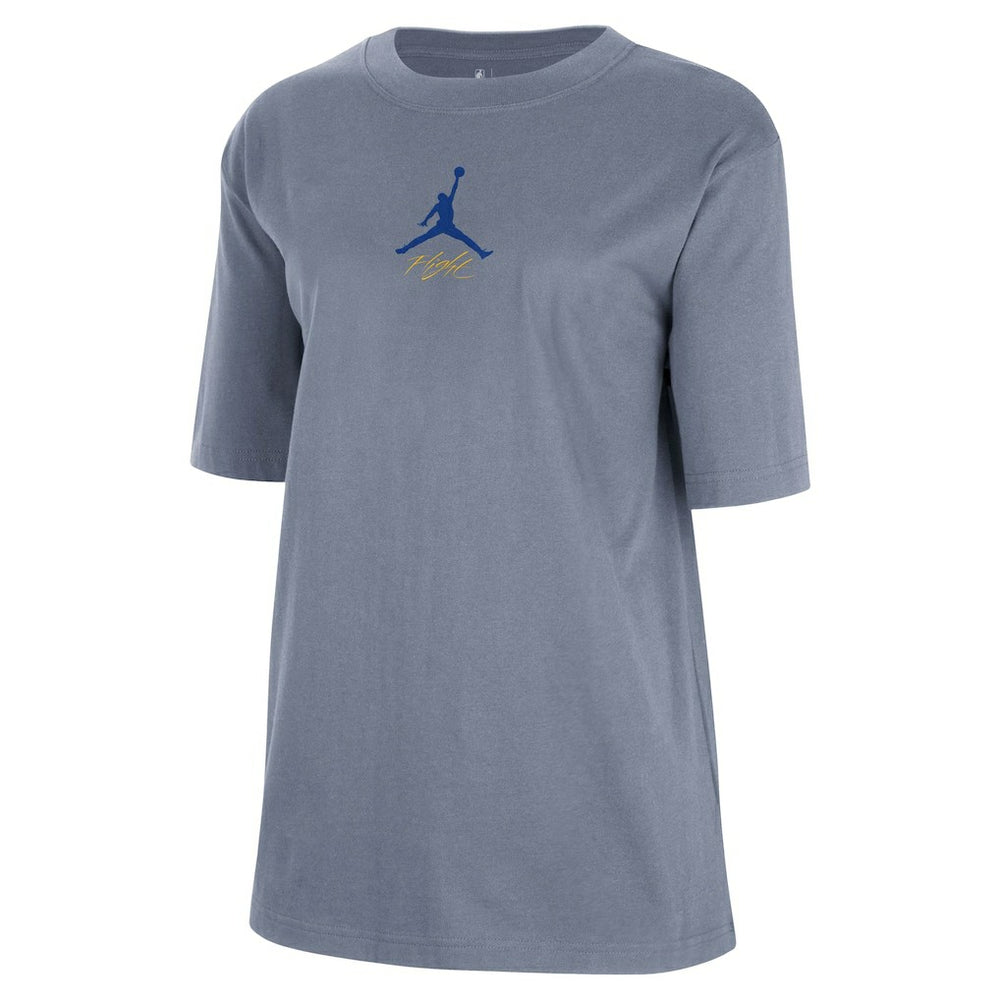 Golden State Warriors Jordan Brand Women's Courtside Statement Edition Boyfriend T-Shirt sale - Ash on sale