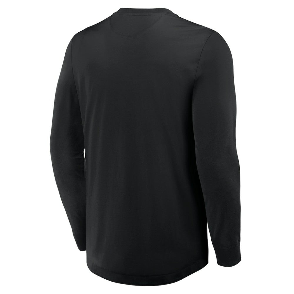 Vegas Golden Knights Fanatics Adrenaline Push Long Sleeve Henley Shirt - Black