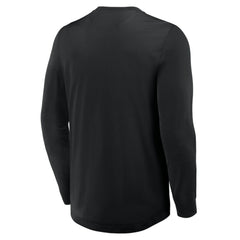 Vegas Golden Knights Fanatics Adrenaline Push Long Sleeve Henley Shirt - Black