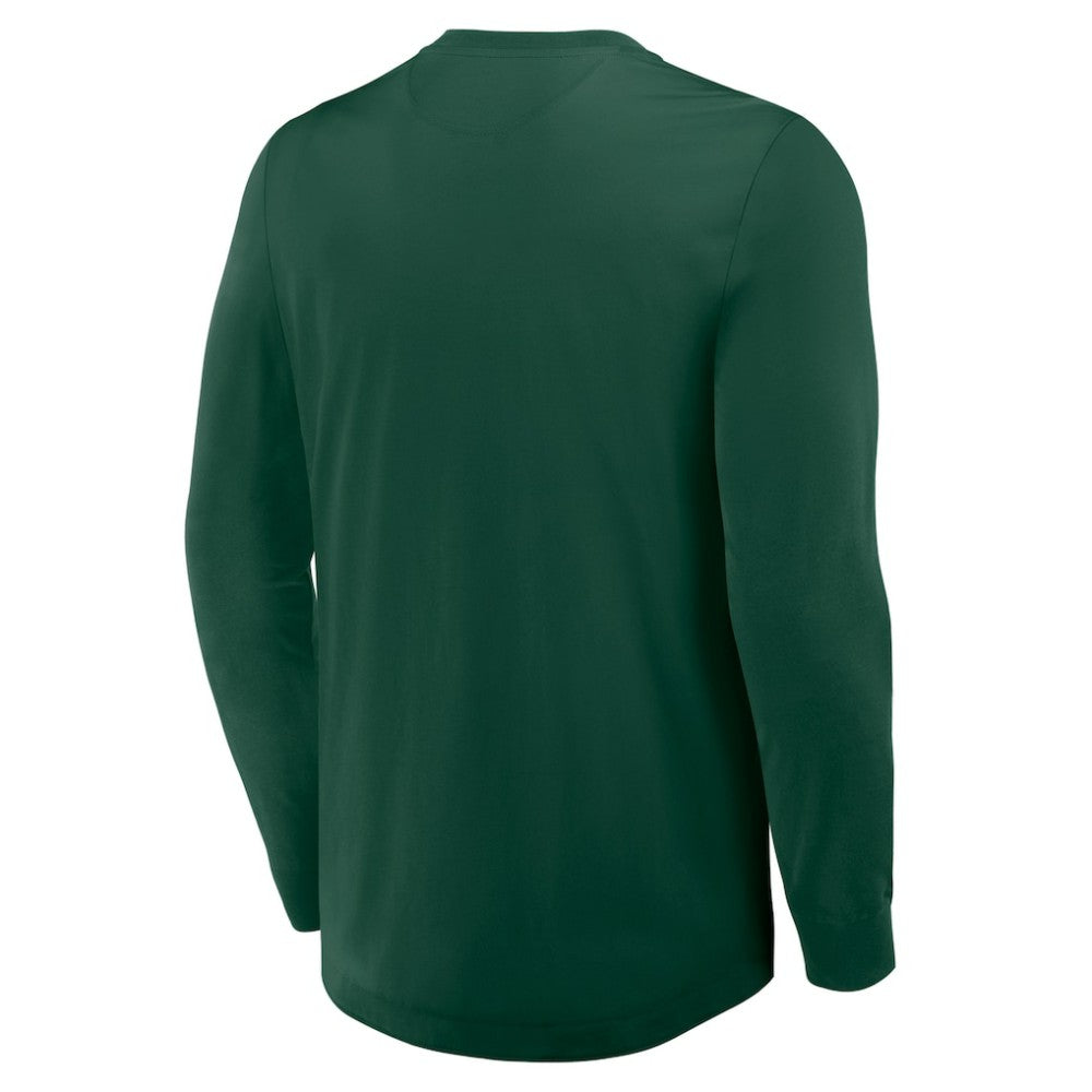 Minnesota Wild Fanatics Adrenaline Push Long Sleeve Henley Shirt - Green