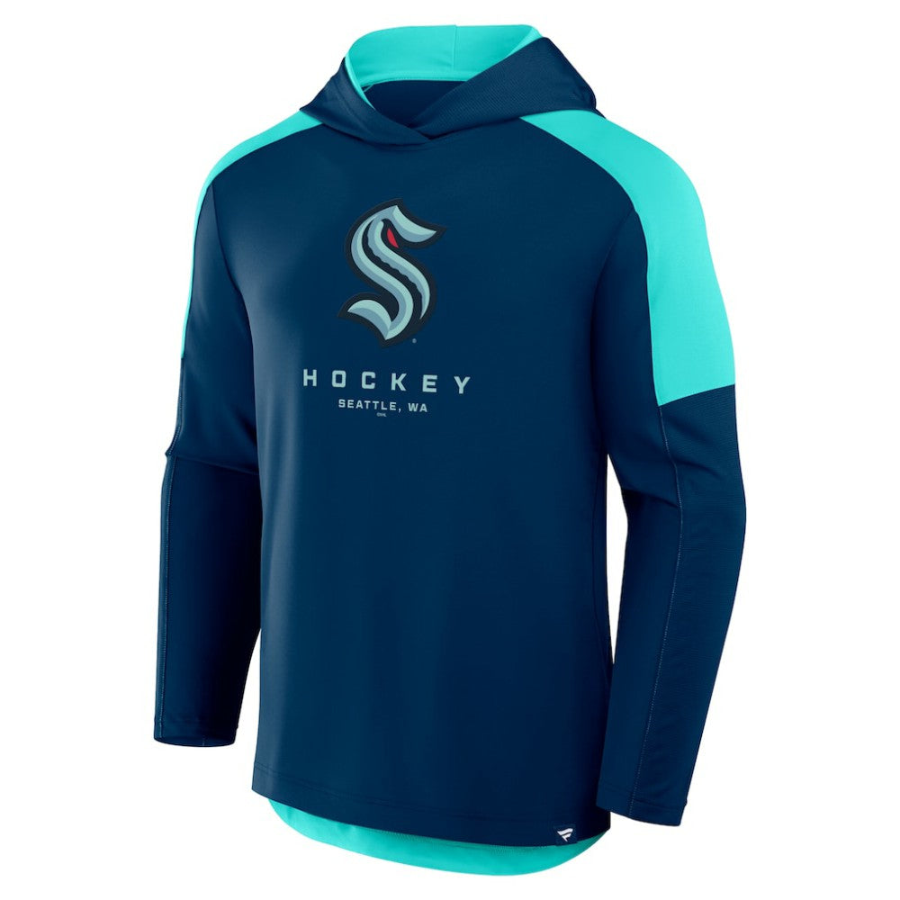 Seattle Kraken Fanatics Meta Game Transitional Pullover Hoodie - Deep Sea Blue Hoodies