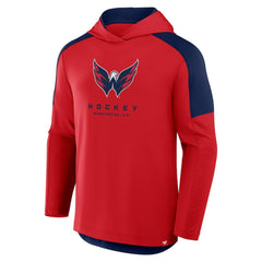 Washington Capitals Fanatics Meta Game Transitional Pullover Hoodie - Red Hoodies