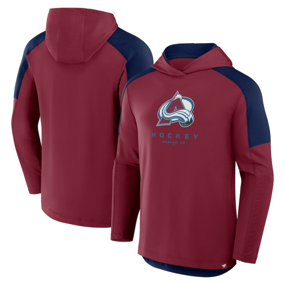 Colorado Avalanche Fanatics Meta Game Transitional Pullover Hoodie - Burgundy Hoodies