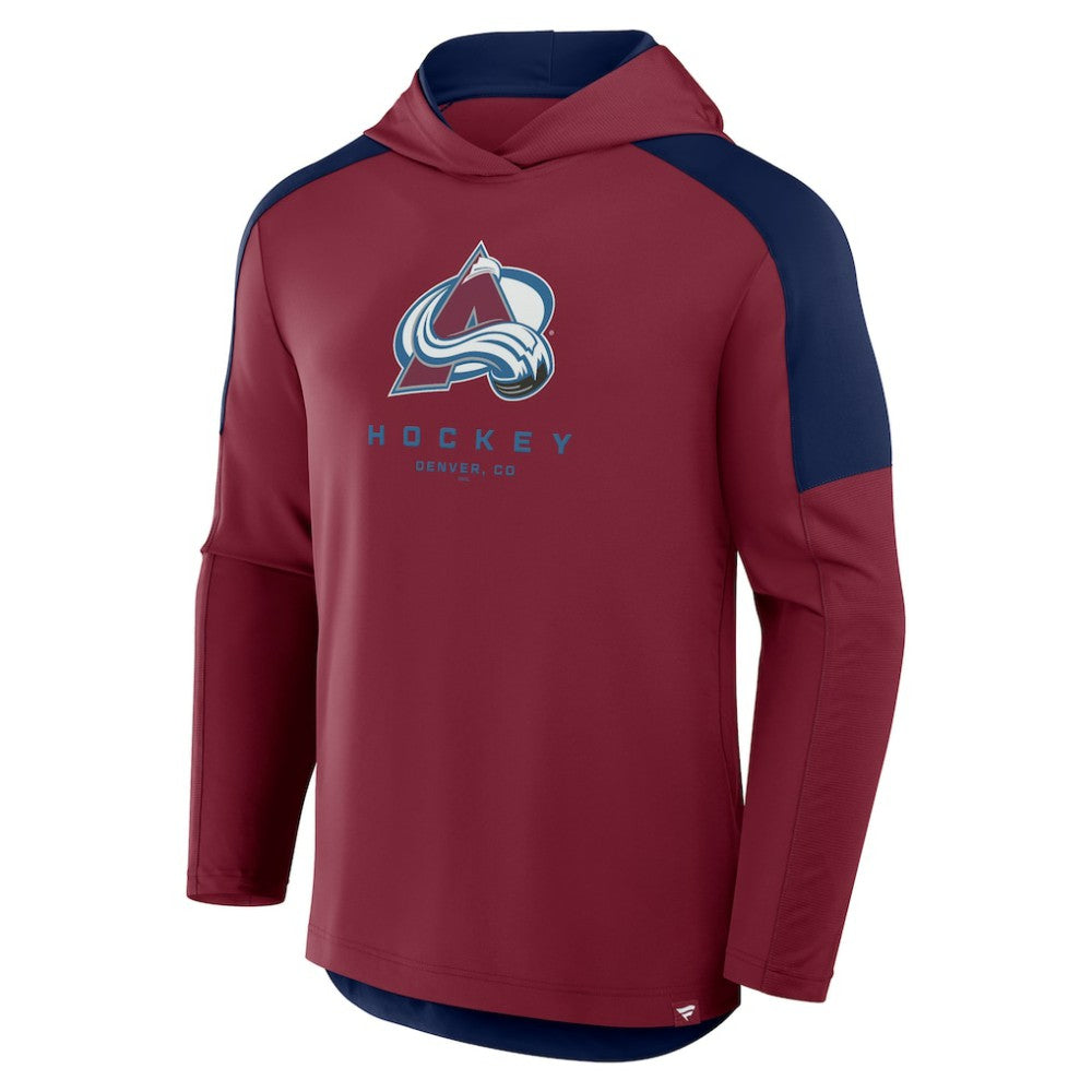 Colorado Avalanche Fanatics Meta Game Transitional Pullover Hoodie - Burgundy Hoodies