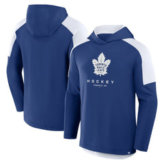 Toronto Maple Leafs Fanatics Meta Game Transitional Pullover Hoodie - Blue Hoodies