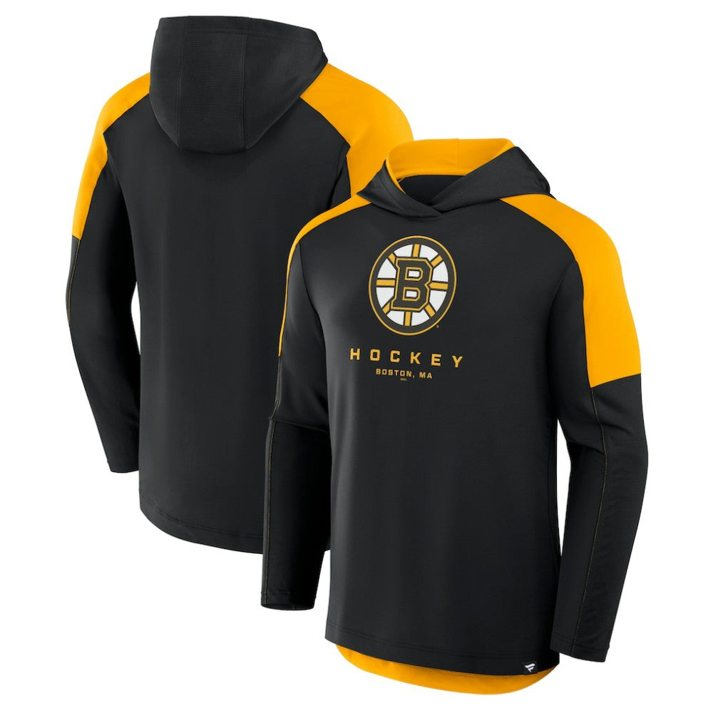 Boston Bruins Fanatics Meta Game Transitional Pullover Hoodie - Black Hoodies