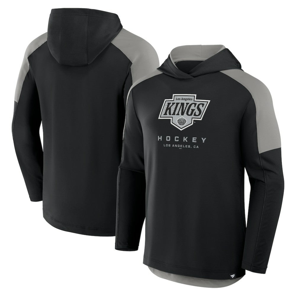 Los Angeles Kings Fanatics Meta Game Transitional Pullover Hoodie - Black Hoodies