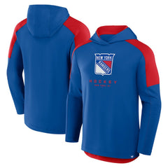 New York Rangers Fanatics Meta Game Transitional Pullover Hoodie - Blue Hoodies