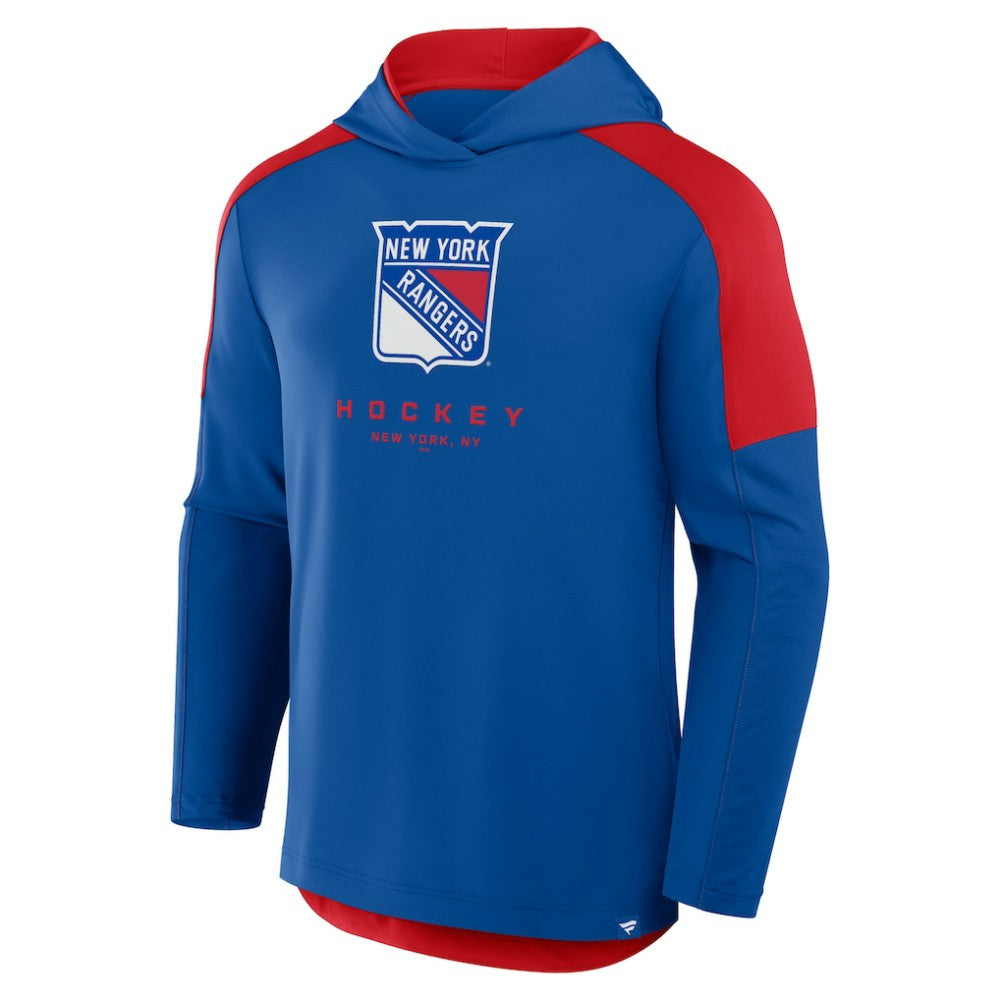 New York Rangers Fanatics Meta Game Transitional Pullover Hoodie - Blue Hoodies