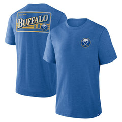 Buffalo Sabres Fanatics Fan Lanes Tri-Blend T-Shirt - Heather Royal T-shirts