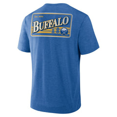Buffalo Sabres Fanatics Fan Lanes Tri-Blend T-Shirt - Heather Royal T-shirts