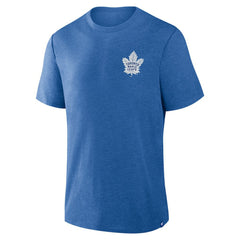 Toronto Maple Leafs Fanatics Fan Lanes Tri-Blend T-Shirt - Heather Blue T-shirts