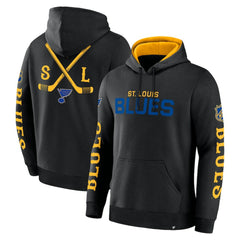 St. Louis Blues Fanatics Big City Legacy Fleece Pullover Hoodie - Black Hoodies