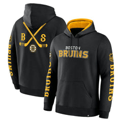 Boston Bruins Fanatics Big City Legacy Fleece Pullover Hoodie - Black Hoodies