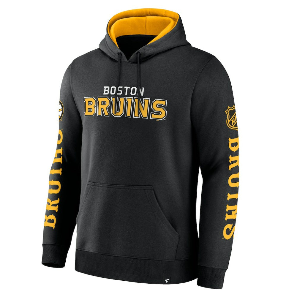 Boston Bruins Fanatics Big City Legacy Fleece Pullover Hoodie - Black Hoodies