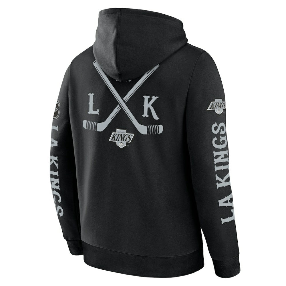 Los Angeles Kings Fanatics Big City Legacy Fleece Pullover Hoodie - Black Hoodies