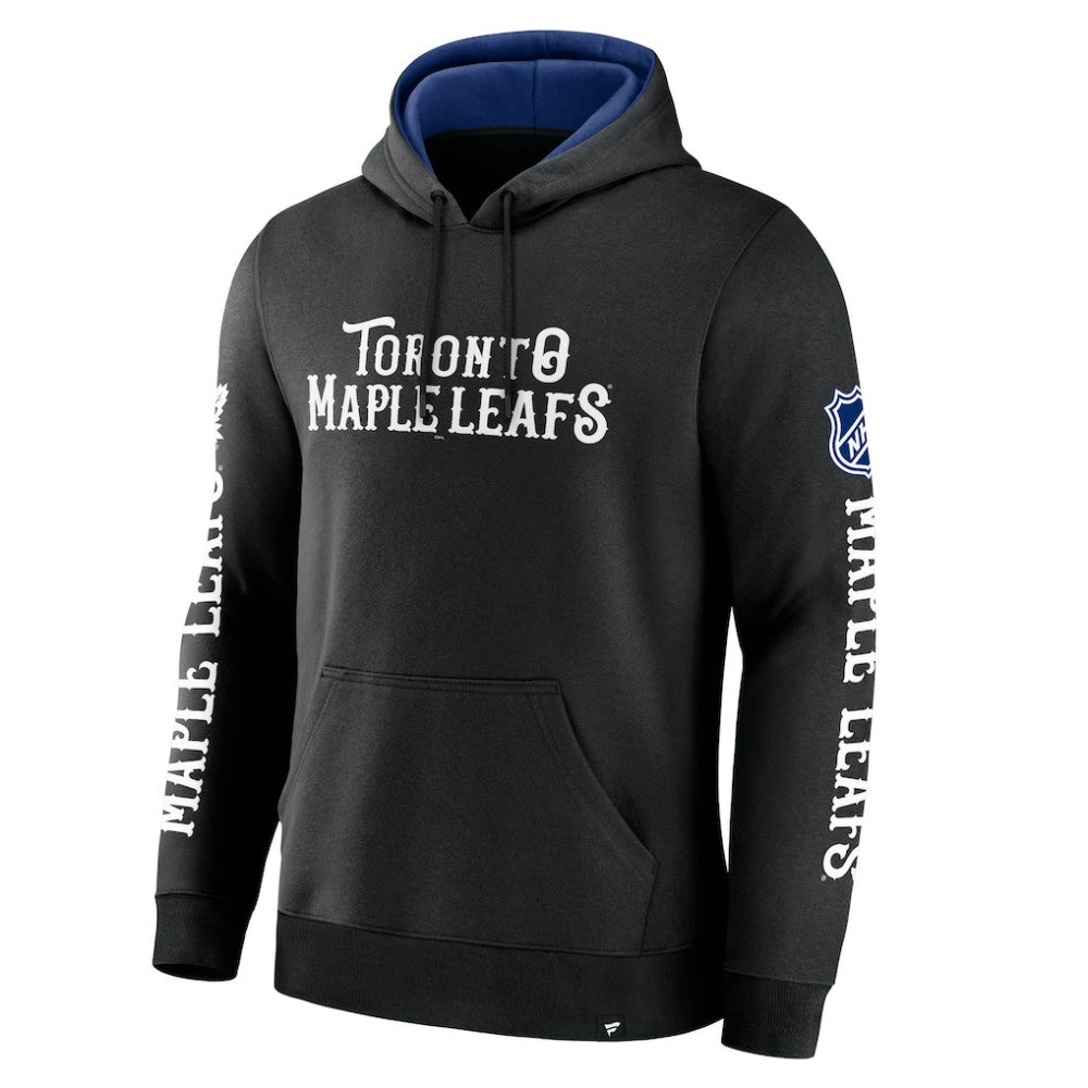Toronto Maple Leafs Fanatics Big City Legacy Fleece Pullover Hoodie - Black Hoodies