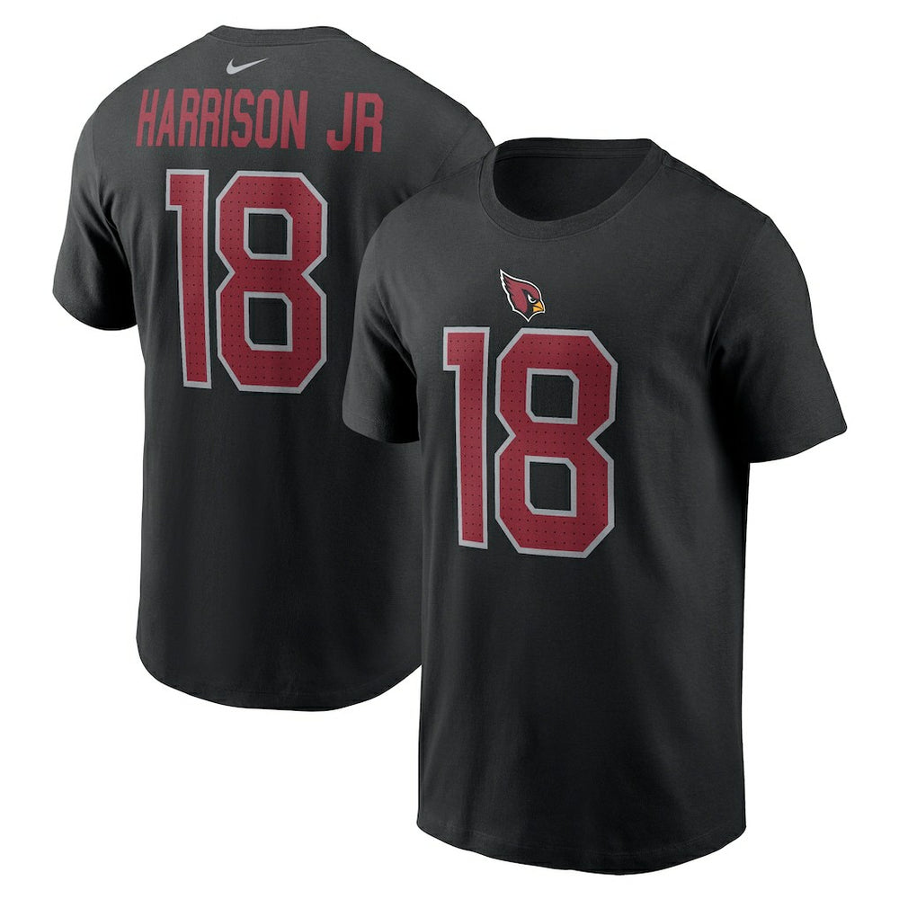 Marvin Harrison Jr. Arizona Cardinals Player Name & Number T-Shirt - Black cheap