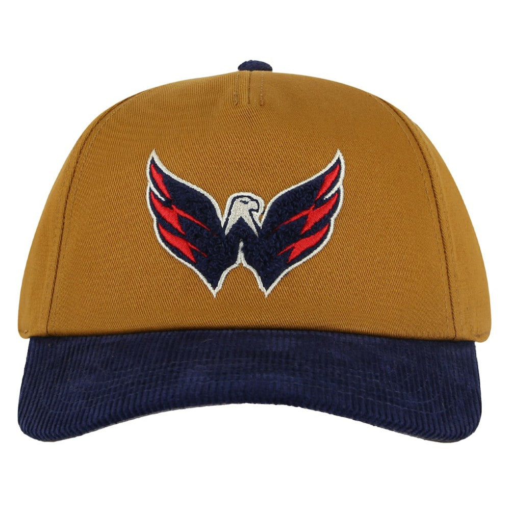 Washington Capitals American Needle Burnett Adjustable Hat - Tan/Navy Hats