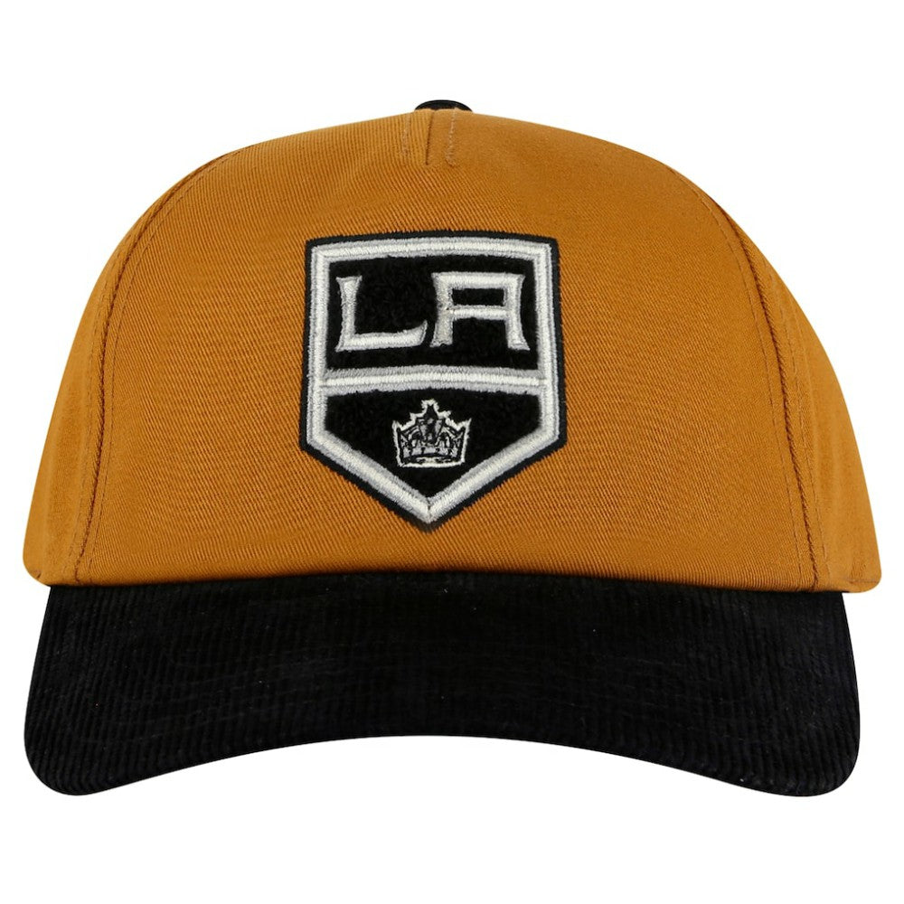 Los Angeles Kings American Needle Burnett Adjustable Hat - Tan/Black Hats