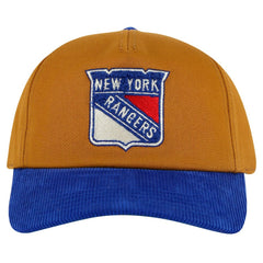 New York Rangers American Needle Burnett Adjustable Hat - Tan/Blue Hats