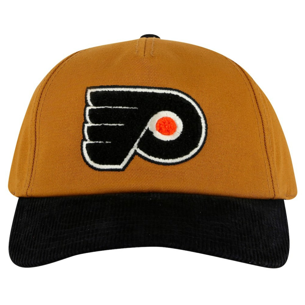 Philadelphia Flyers American Needle Burnett Adjustable Hat - Tan/Black Hats