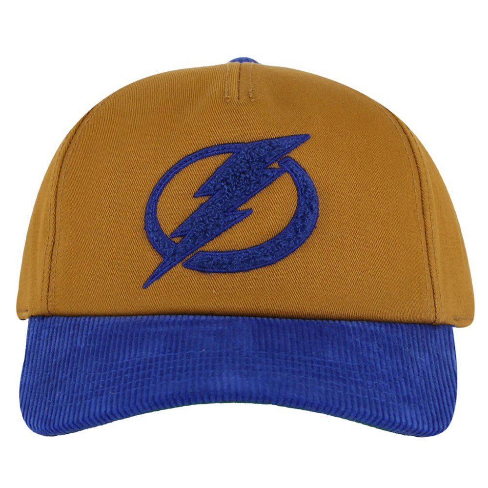 Tampa Bay Lightning American Needle Burnett Adjustable Hat - Tan/Blue Hats
