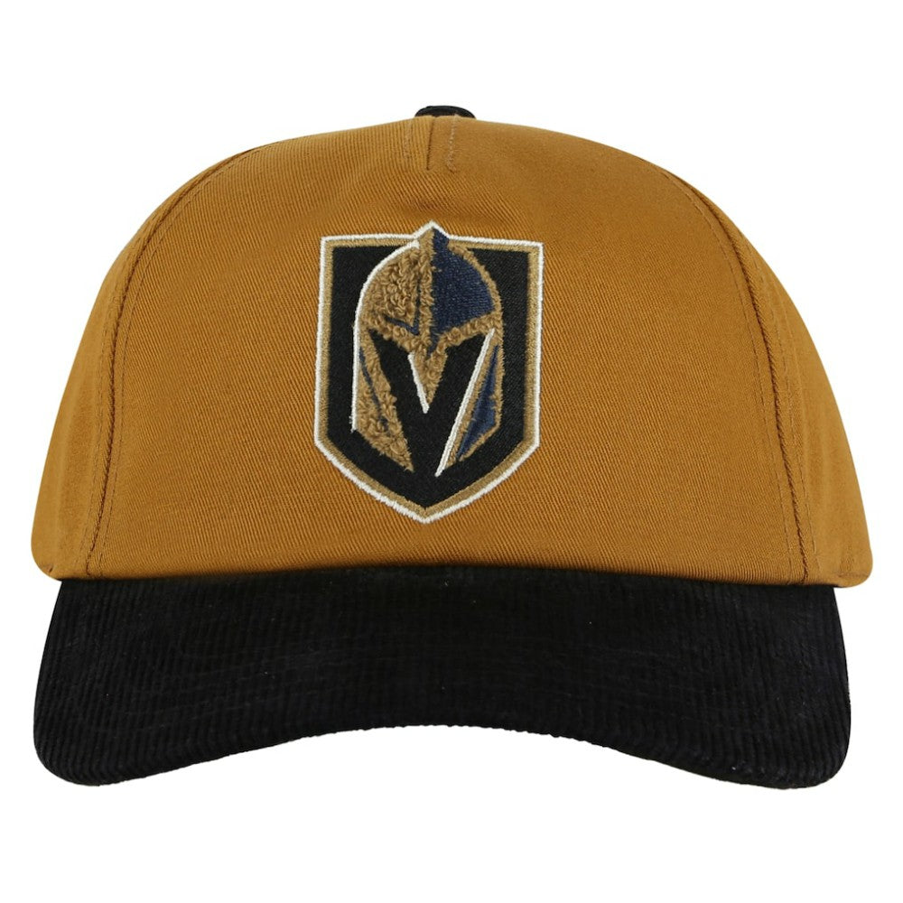 Vegas Golden Knights American Needle Burnett Adjustable Hat - Tan/Black Hats