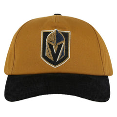 Vegas Golden Knights American Needle Burnett Adjustable Hat - Tan/Black Hats