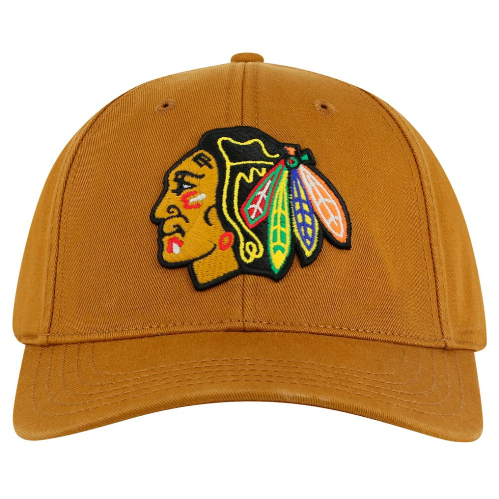 Chicago Blackhawks American Needle Hepcat Washed Twill Adjustable Hat - Tan Hats