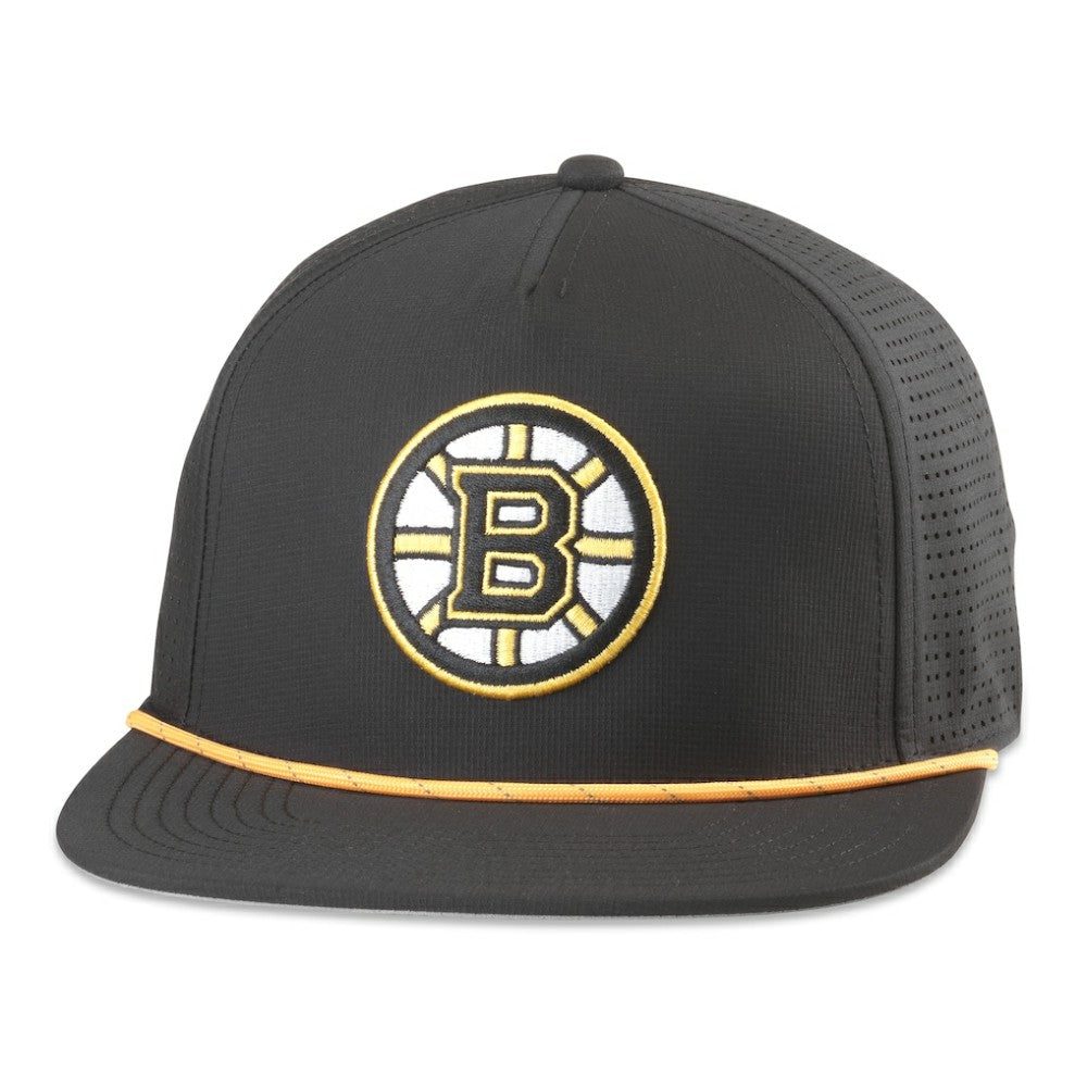 Boston Bruins American Needle Buxton Pro Tech Adjustable Hat - Black Hats