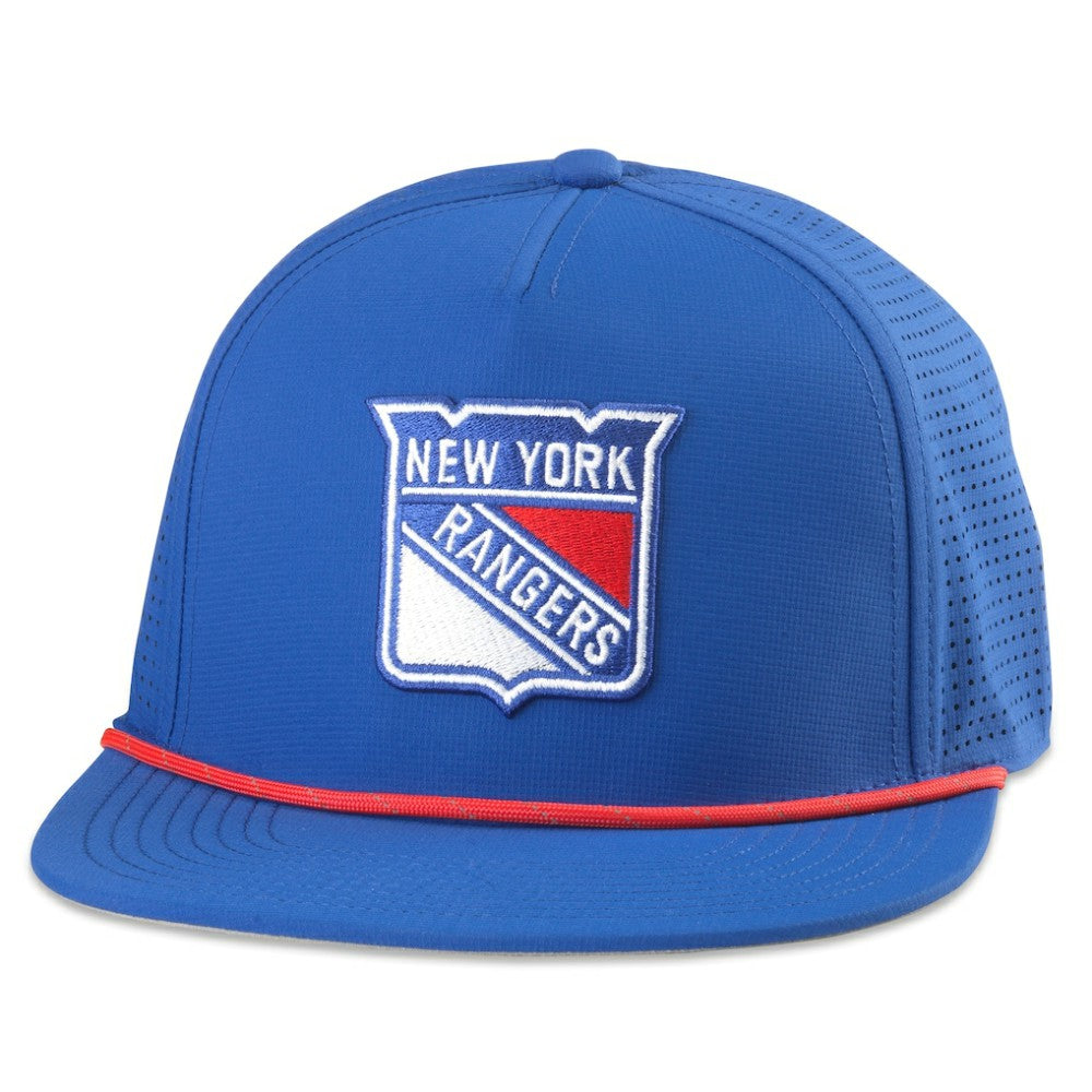 New York Rangers American Needle Buxton Pro Tech Adjustable Hat - Blue Hats